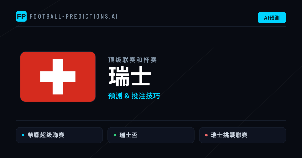瑞士足球賽事預測 — 運彩分析與推薦