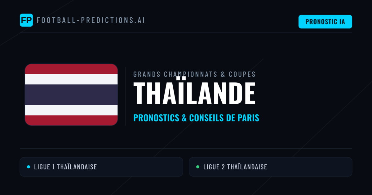 Pronostics football Thaïlande & Conseils de Paris