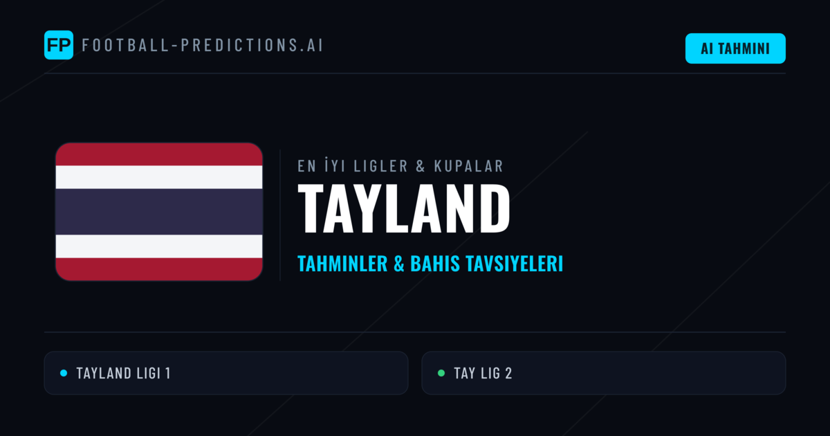 Tayland Futbol Tahminleri & İddaa İpuçları