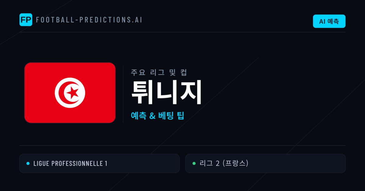 튀니지 축구 예측 & 베팅 팁
