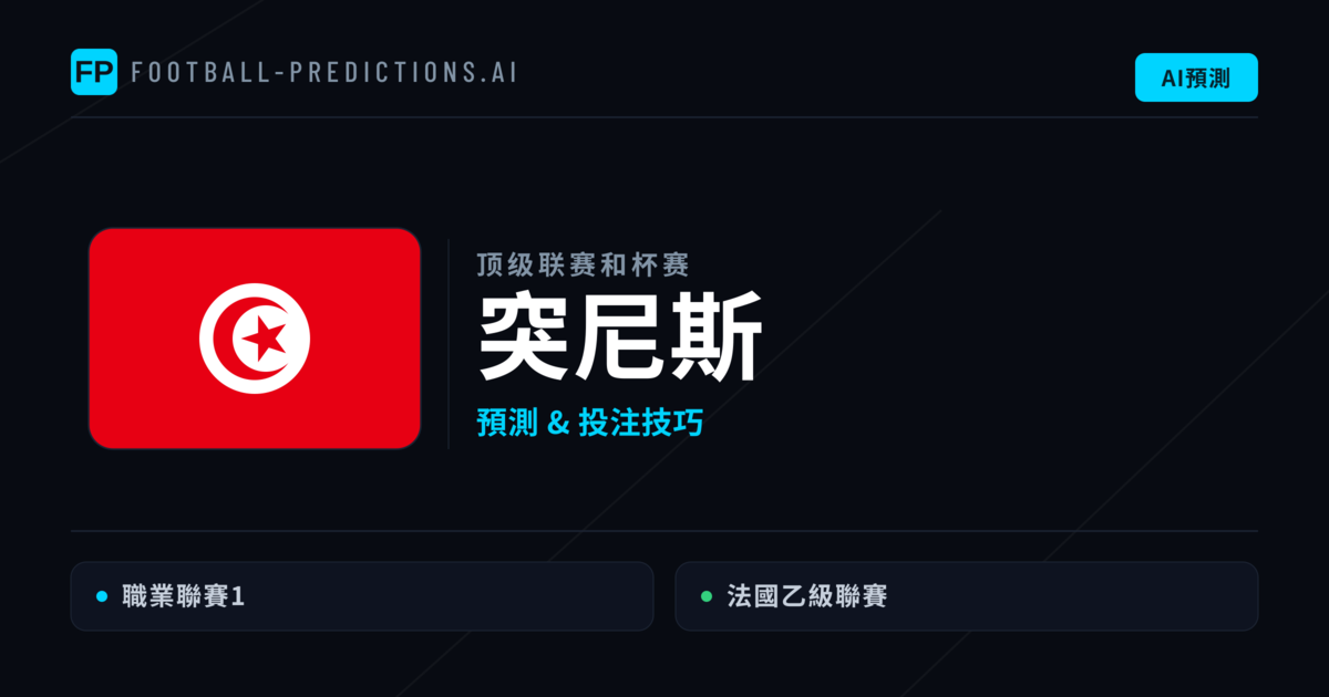 突尼斯足球賽事預測 — 運彩分析與推薦