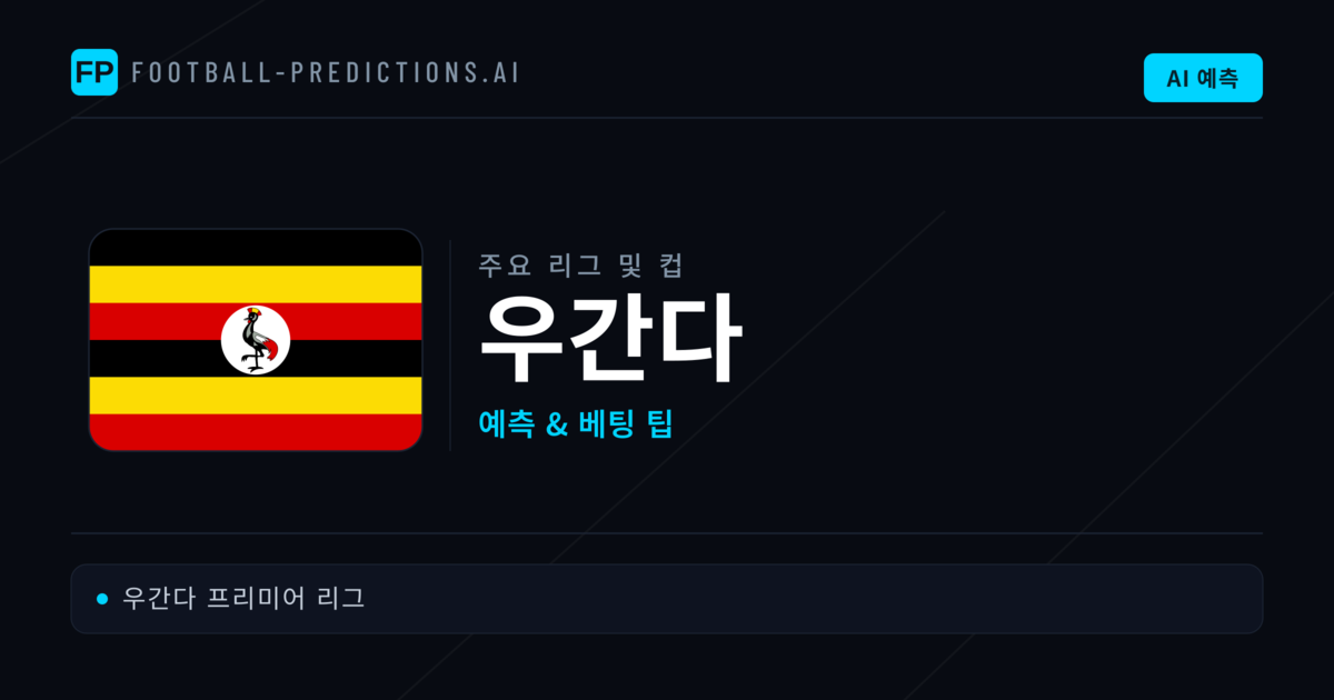우간다 축구 예측 & 베팅 팁
