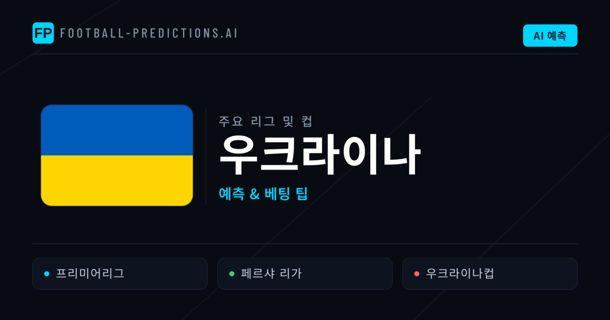 우크라이나 축구 예측 & 베팅 팁