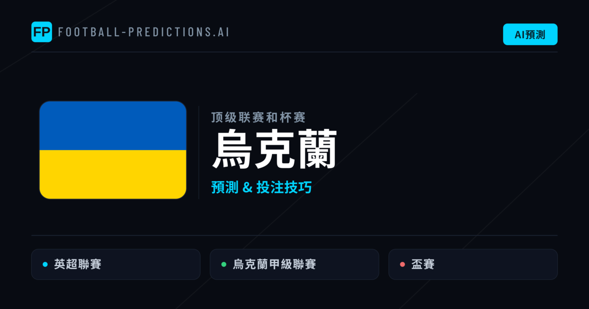 烏克蘭足球賽事預測 — 運彩分析與推薦