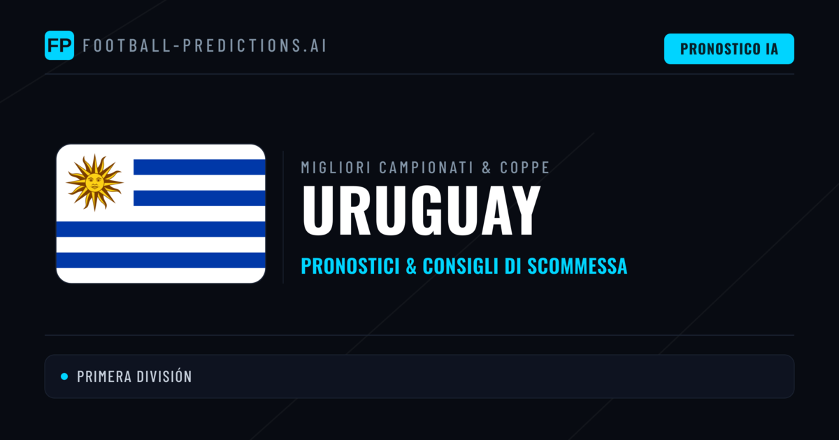 Pronostici Calcio Uruguay — Scommesse e Consigli