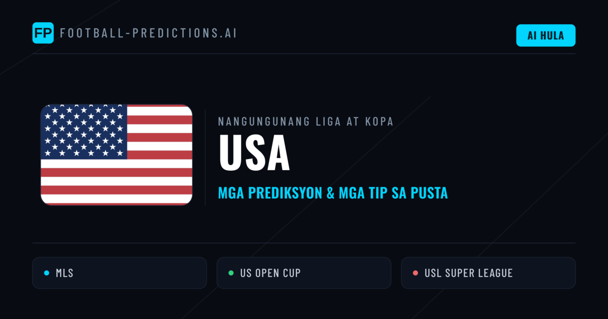 Prediksyon at Tips sa USA Football