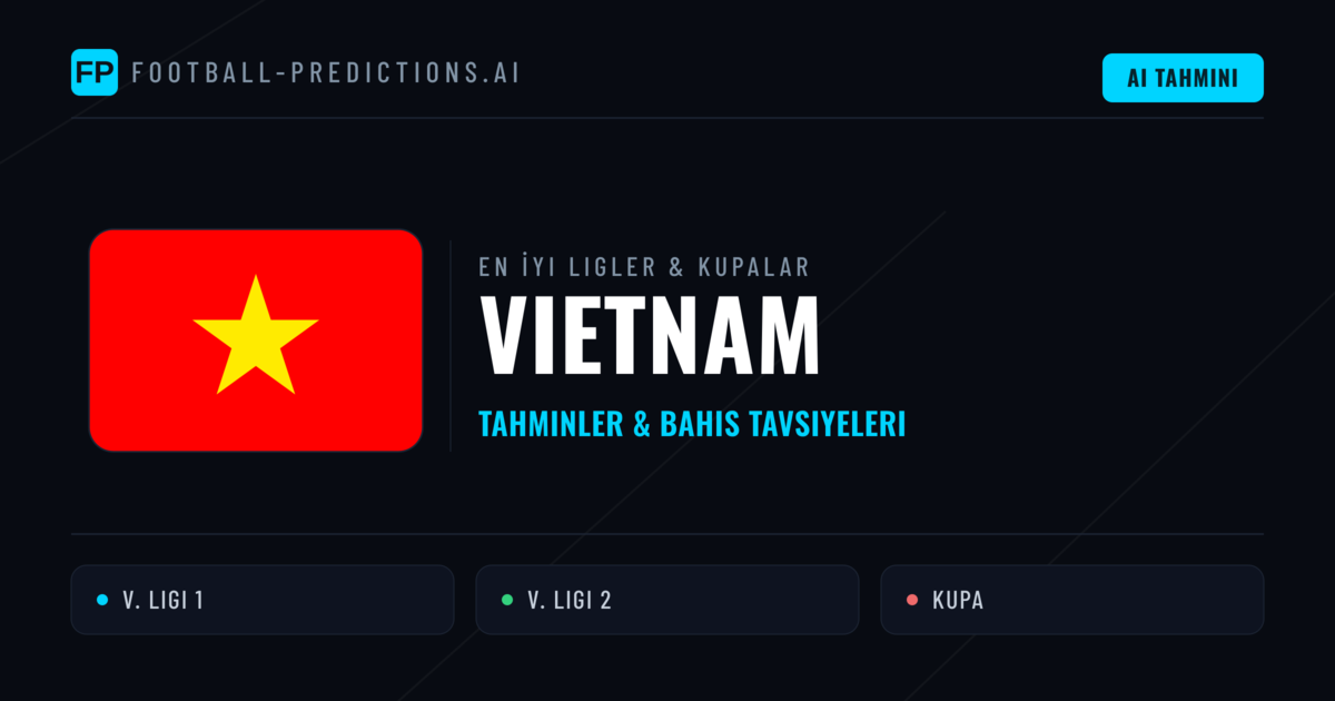 Vietnam Futbol Tahminleri & İddaa İpuçları