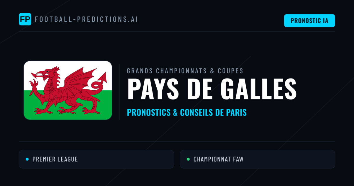 Pronostics football Pays de Galles & Conseils de Paris