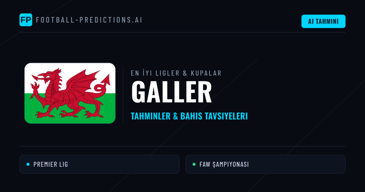 Galler Futbol Tahminleri & İddaa İpuçları