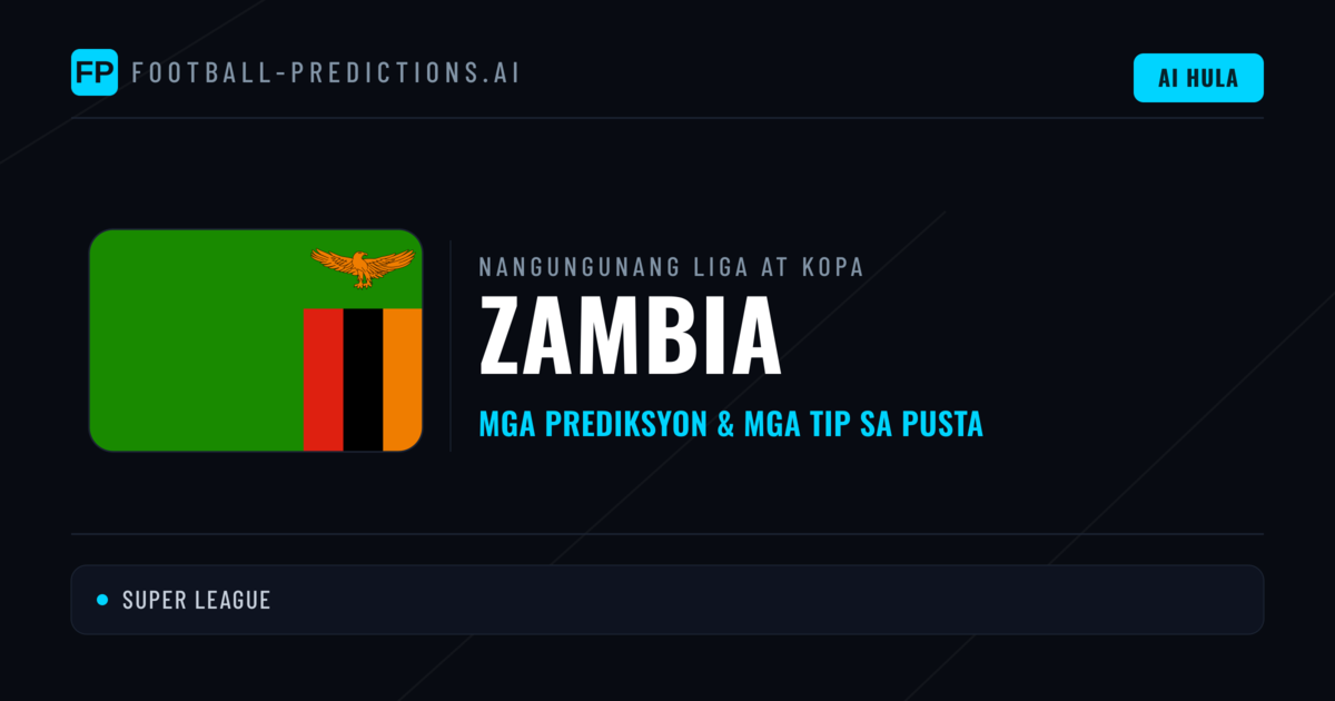 Prediksyon at Tips sa Zambia Football