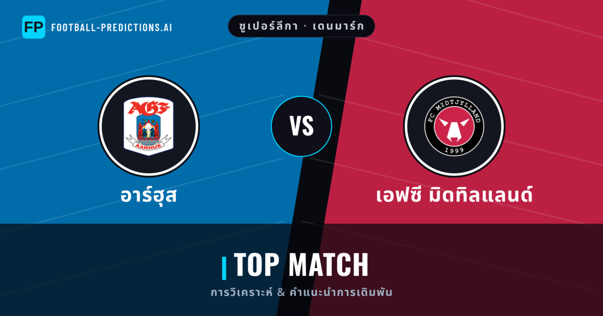 อาร์ฮุส vs เอฟซี มิดทิลแลนด์ การวิเคราะห์และสถิติ