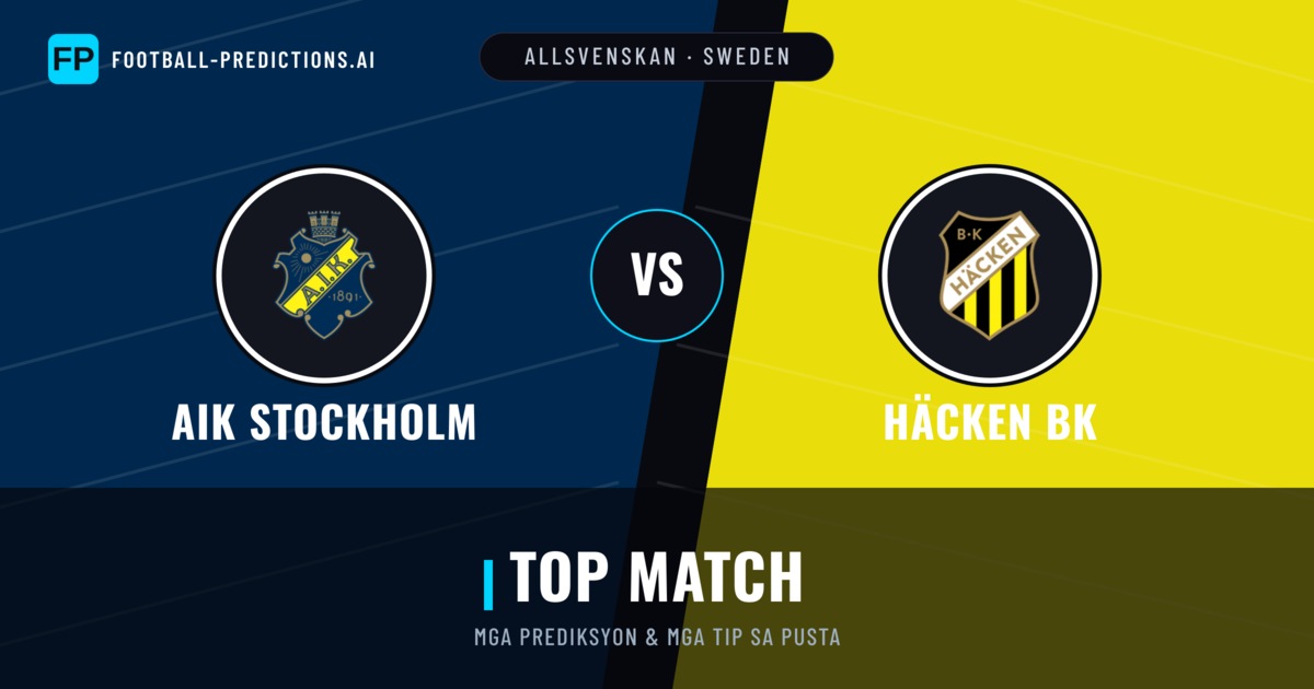 AIK Stockholm vs Häcken BK Predictions & Stats