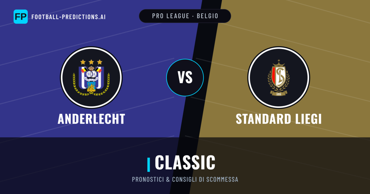 Pronostici e Statistiche Anderlecht vs Standard Liegi