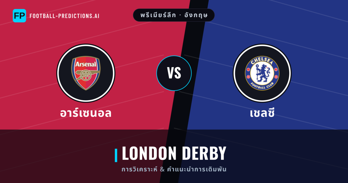 อาร์เซนอล vs เชลซี การวิเคราะห์และสถิติ