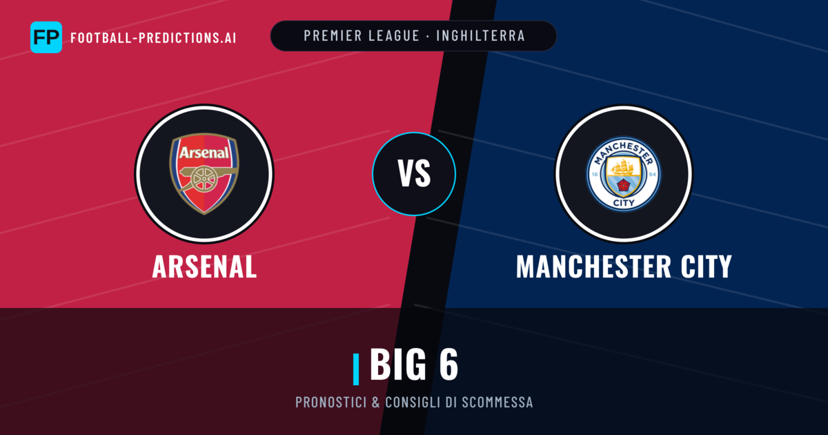 Pronostici e Statistiche Arsenal vs Manchester City