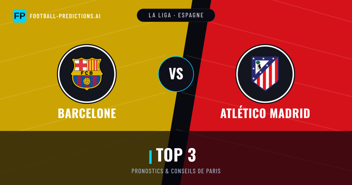 Barcelone vs Atlético Madrid Pronostics & Statistiques