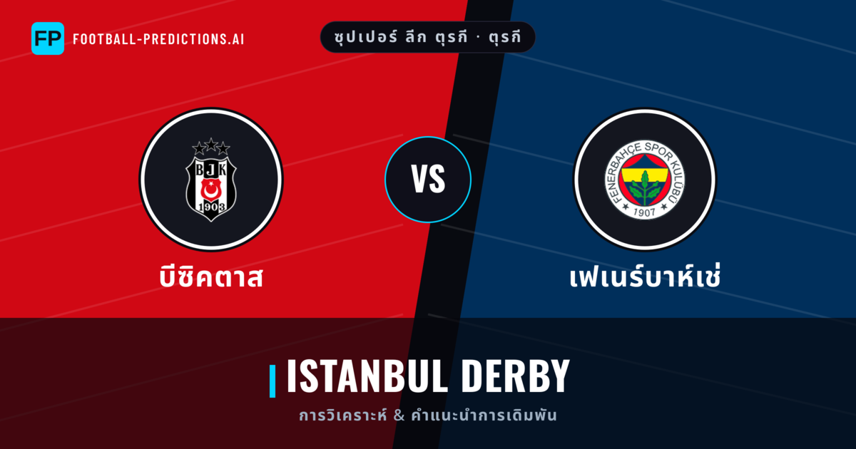 บีซิคตาส vs เฟเนร์บาห์เช่ การวิเคราะห์และสถิติ