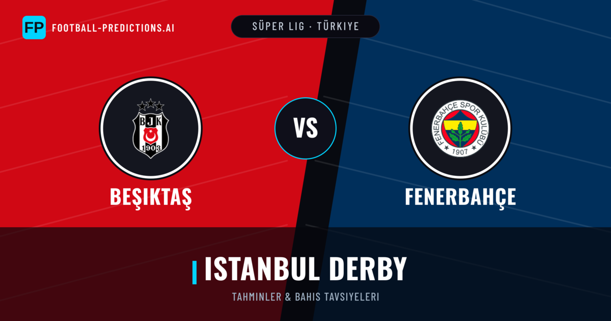 Beşiktaş vs Fenerbahçe Tahminleri & İstatistikler