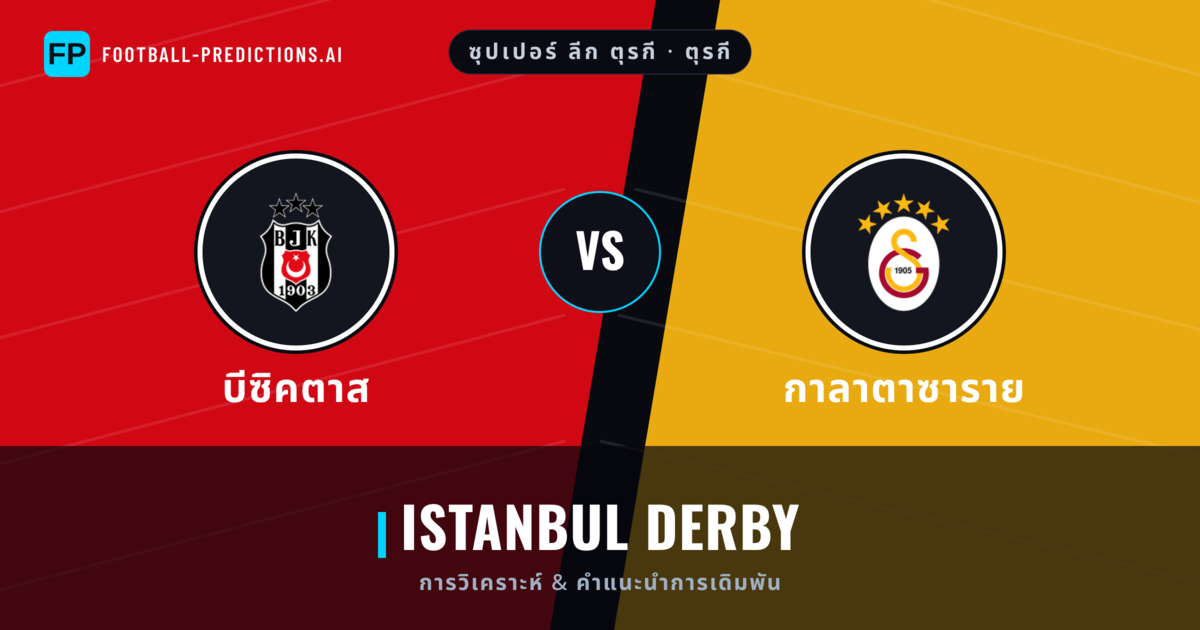บีซิคตาส vs กาลาตาซาราย การวิเคราะห์และสถิติ