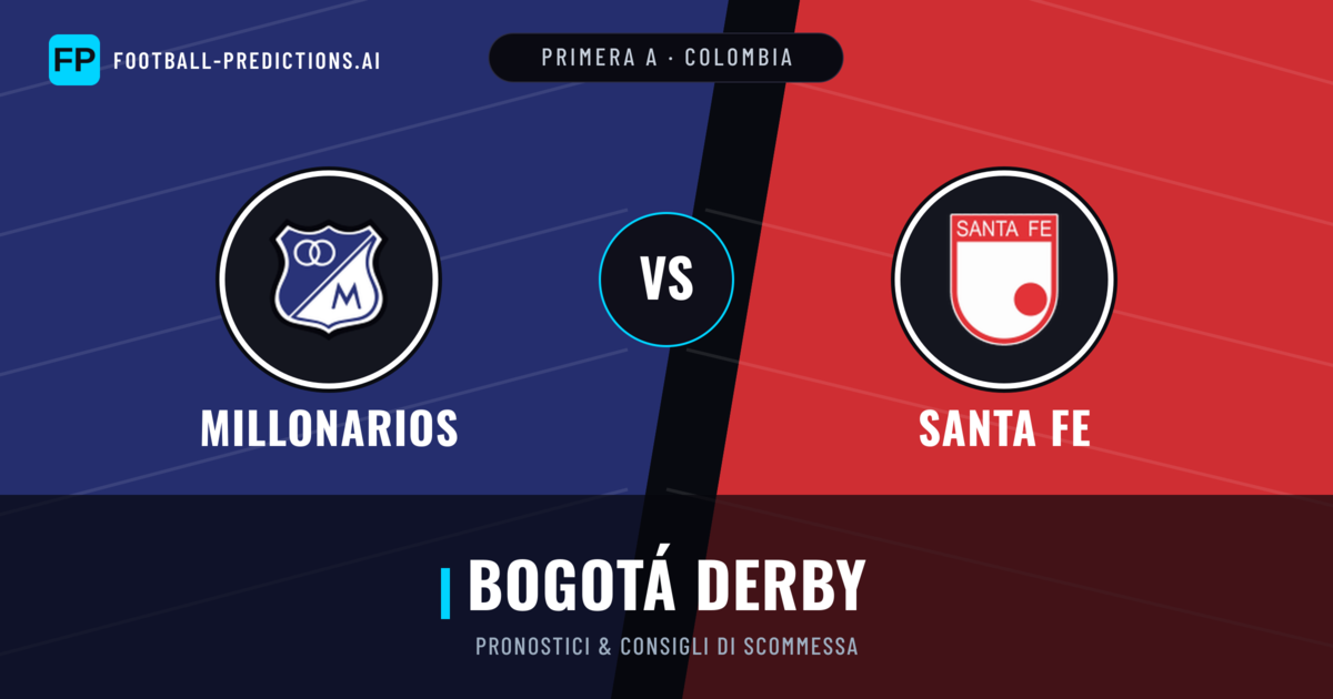 Pronostici e Statistiche Millonarios vs Santa Fe