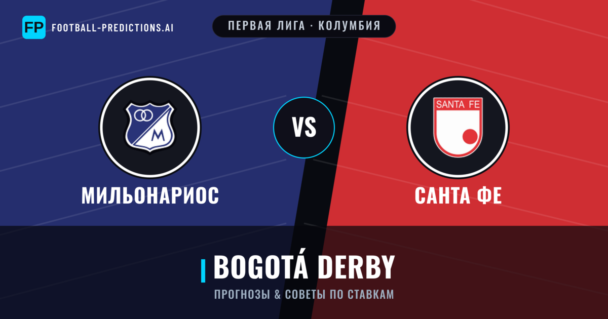 Мильонариос vs Санта Фе прогнозы и статистика