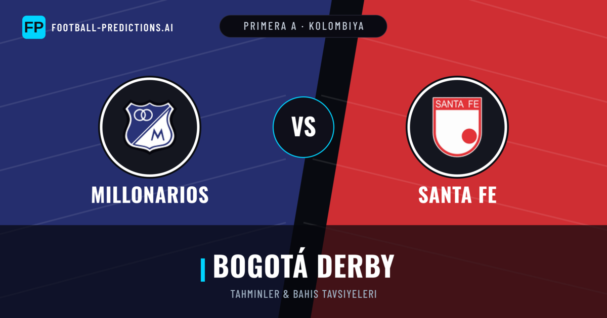 Millonarios vs Santa Fe Tahminleri & İstatistikler