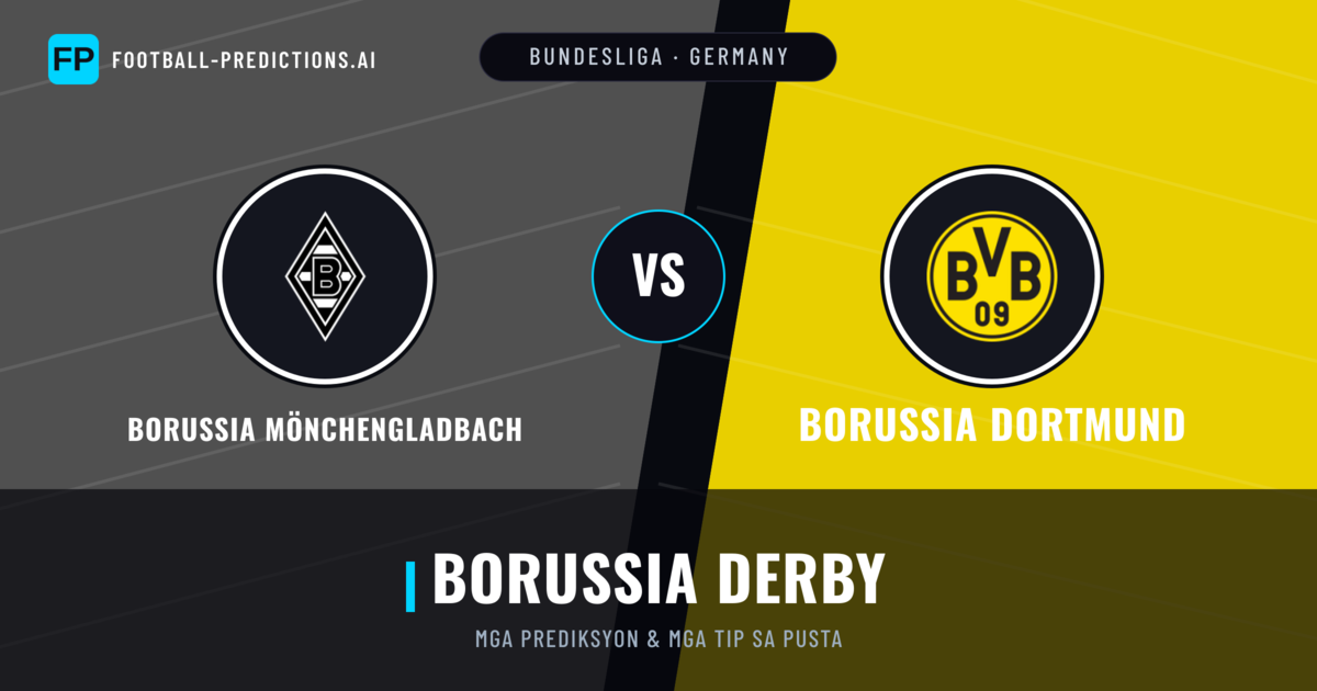 Borussia Mönchengladbach vs Borussia Dortmund Predictions & Stats
