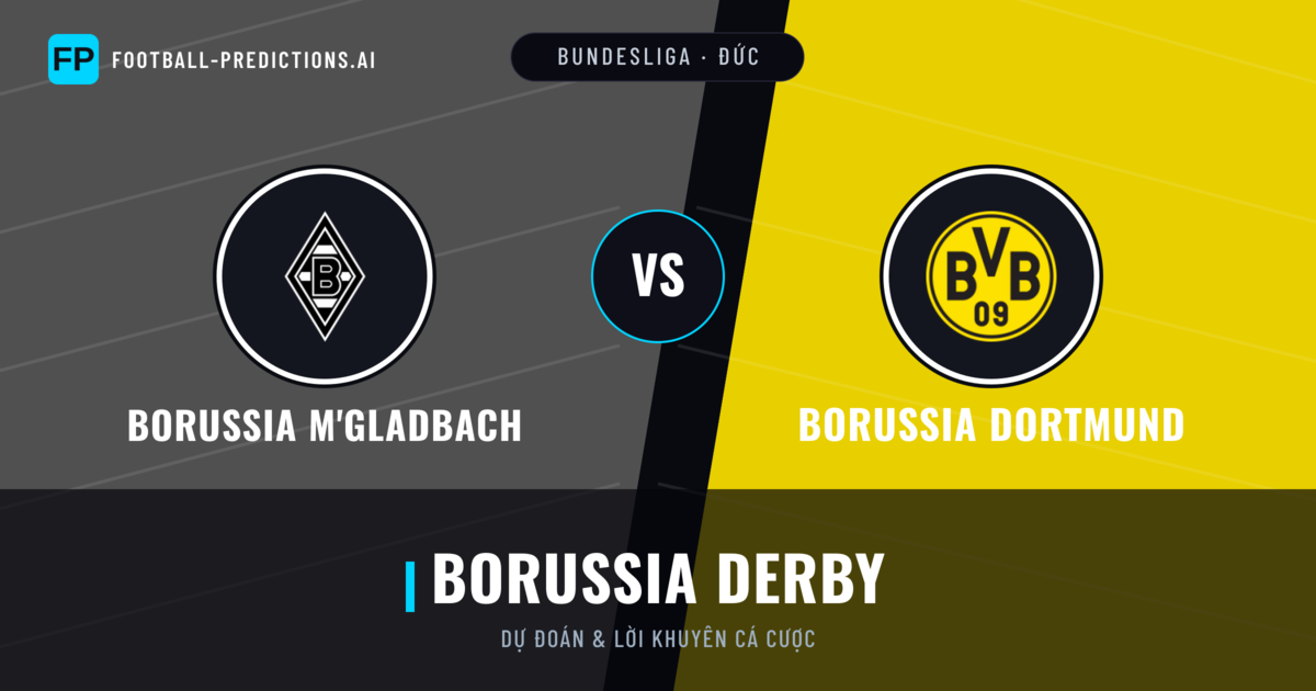 Borussia M'Gladbach vs Borussia Dortmund Dự đoán & Thống kê