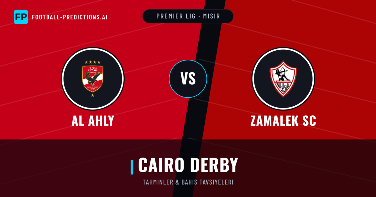 Al Ahly vs Zamalek SC Tahminleri & İstatistikler