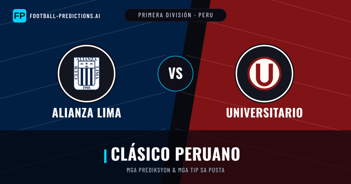 Alianza Lima vs Universitario Predictions & Stats