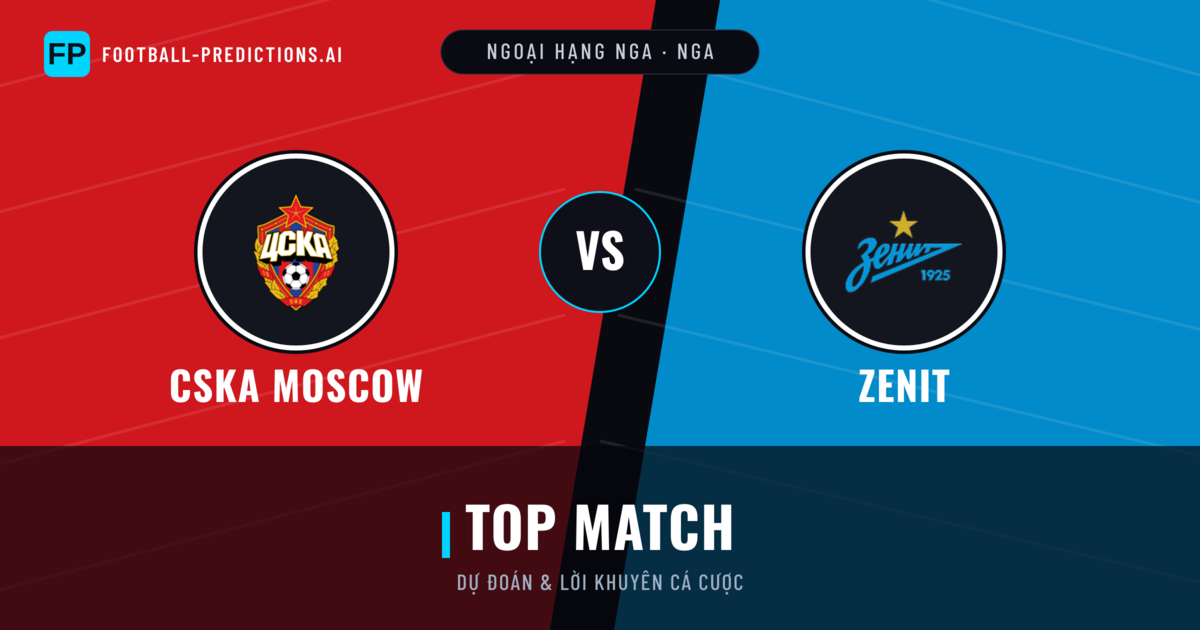 CSKA Moscow vs Zenit Dự đoán & Thống kê