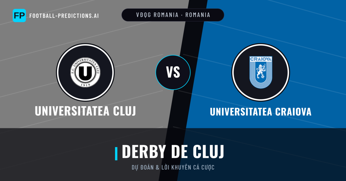 Universitatea Cluj vs Universitatea Craiova Dự đoán & Thống kê