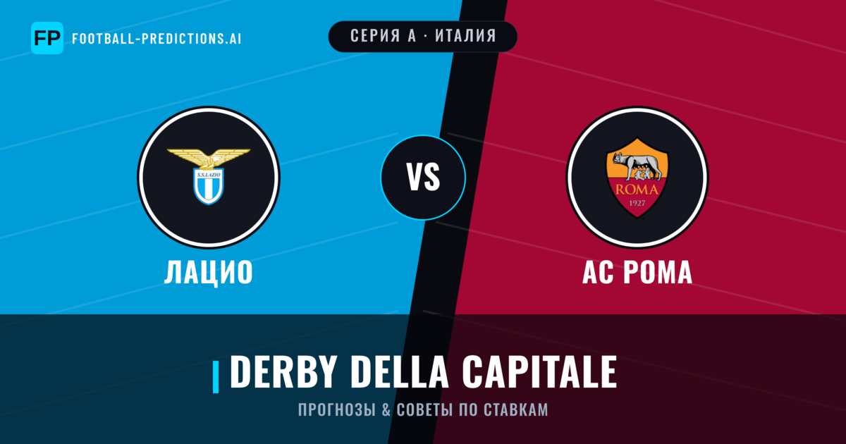 Лацио vs АС Рома прогнозы и статистика