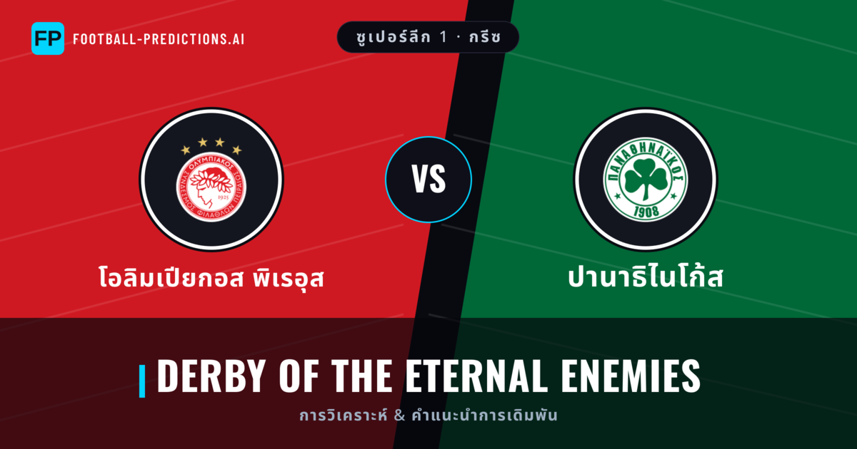 โอลิมเปียกอส พิเรอุส vs ปานาธิไนโก้ส การวิเคราะห์และสถิติ