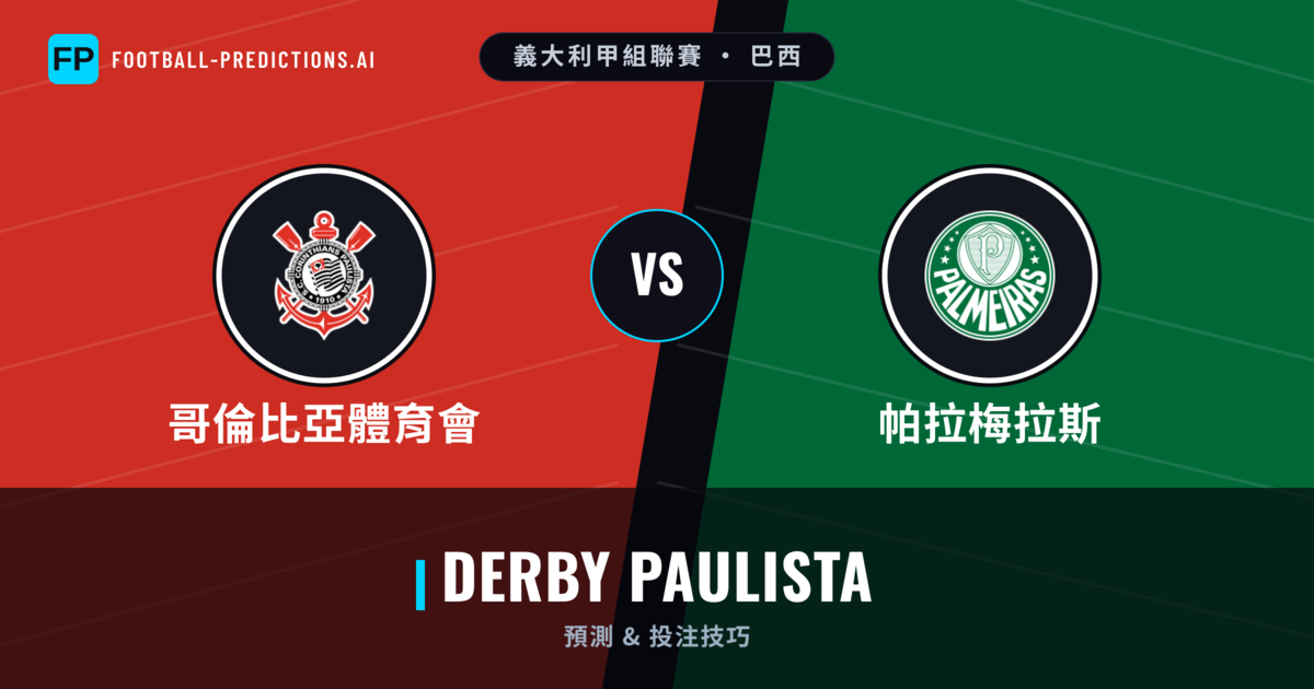 哥倫比亞體育會 vs 帕拉梅拉斯 運彩分析｜足球預測與數據