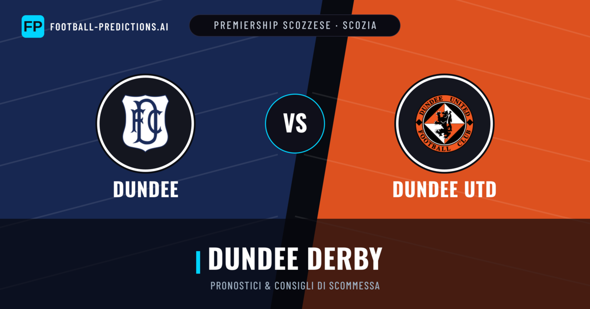 Pronostici e Statistiche Dundee vs Dundee Utd