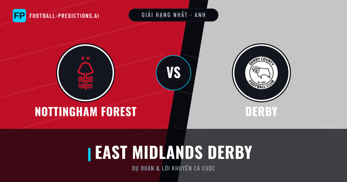 Nottingham Forest vs Derby Dự đoán & Thống kê