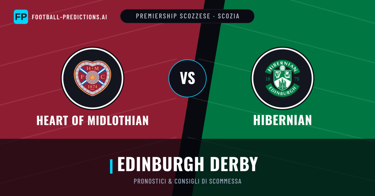 Pronostici e Statistiche Heart of Midlothian vs Hibernian