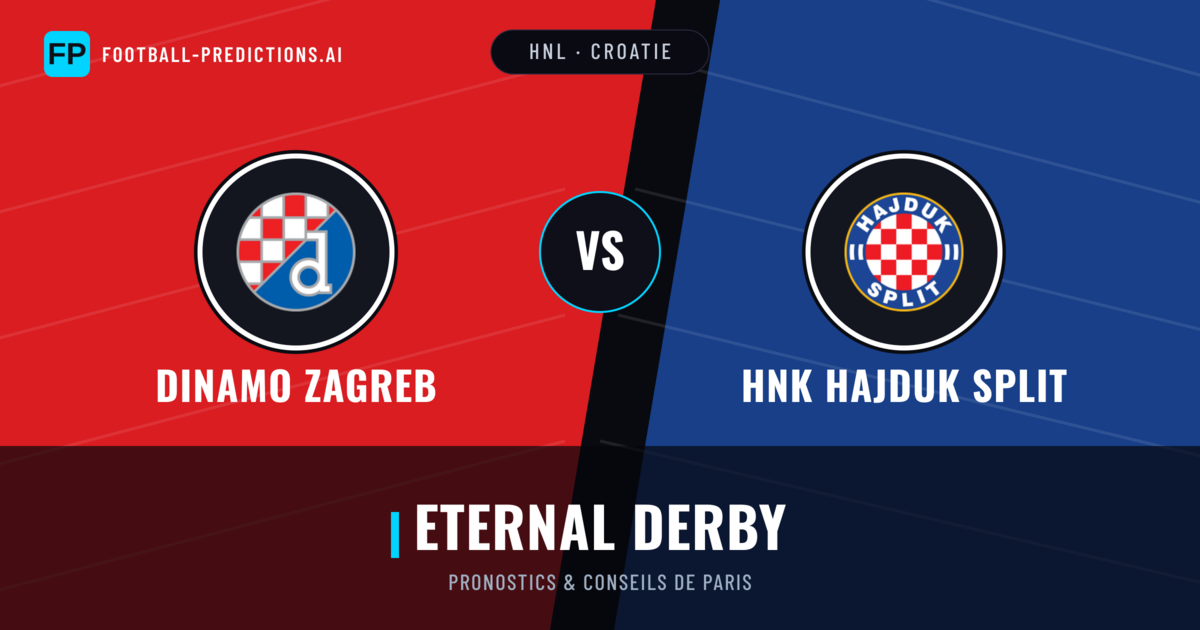 Dinamo Zagreb vs HNK Hajduk Split Pronostics & Statistiques