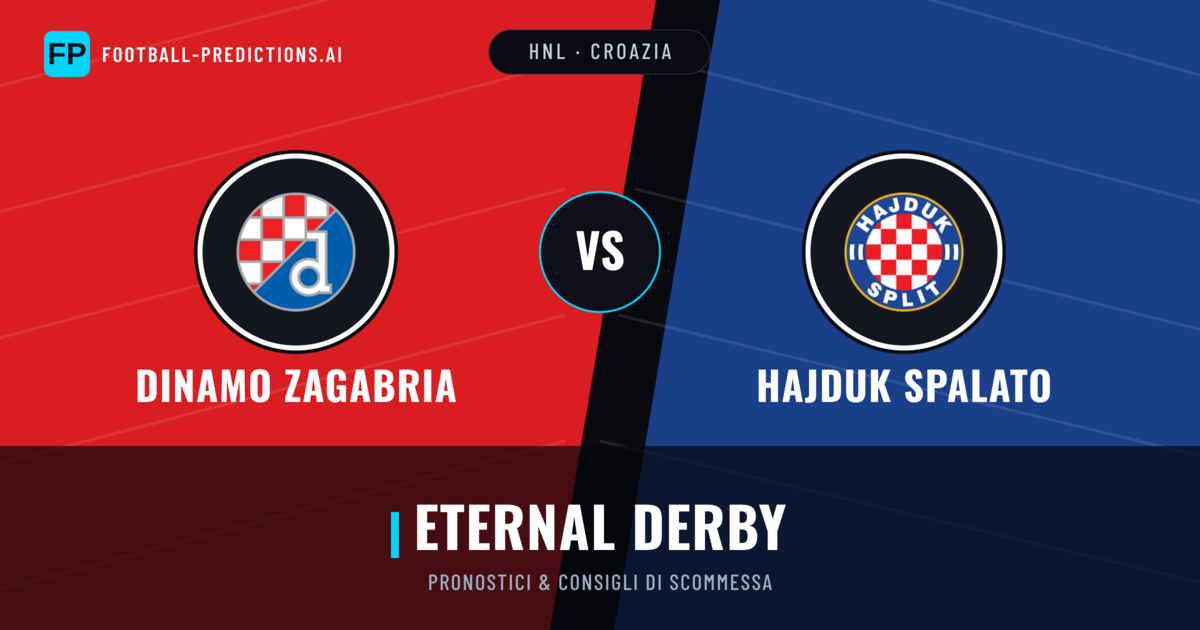 Pronostici e Statistiche Dinamo Zagabria vs Hajduk Spalato