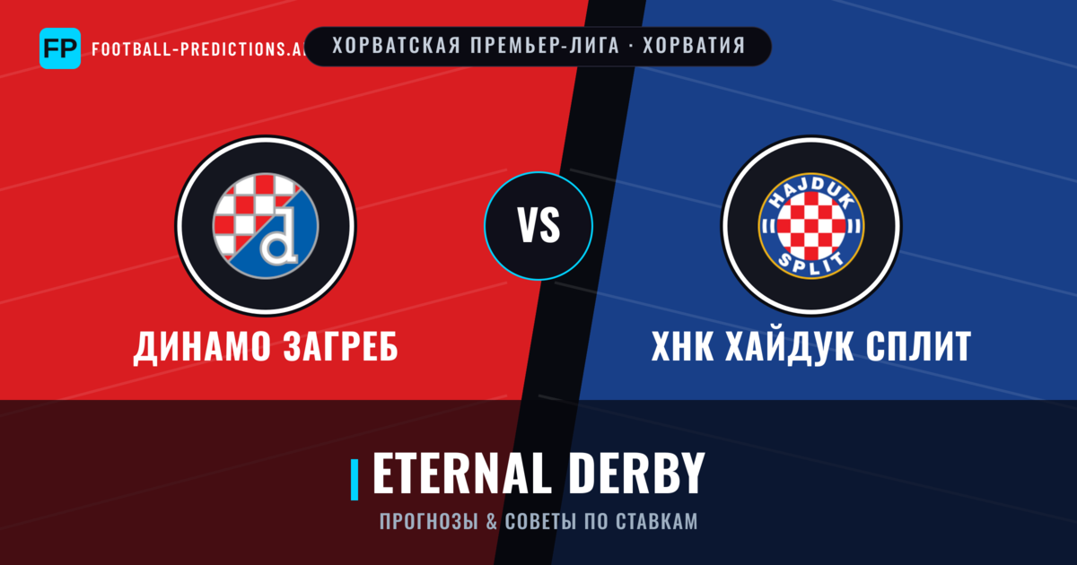 Динамо Загреб vs ХНК Хайдук Сплит прогнозы и статистика