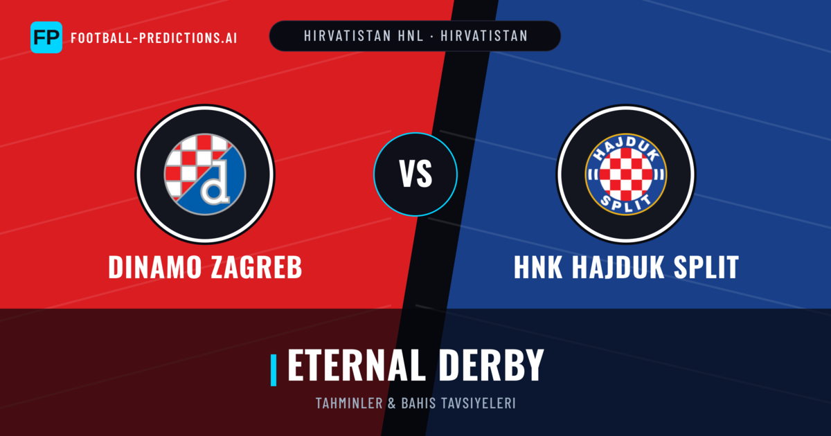 Dinamo Zagreb vs HNK Hajduk Split Tahminleri & İstatistikler