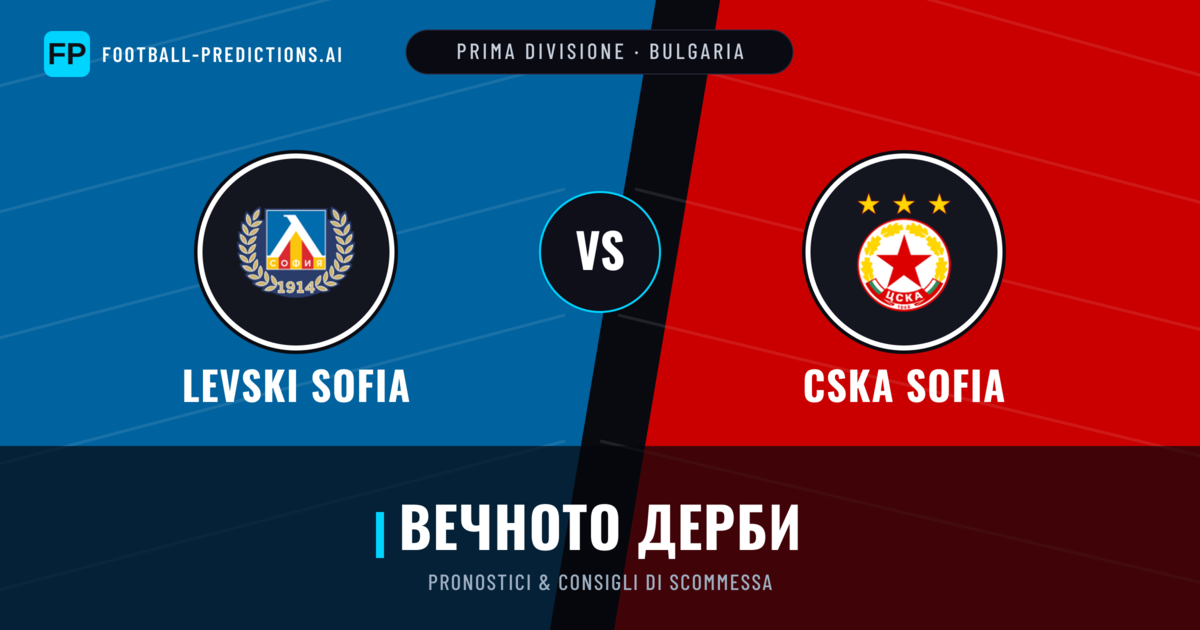 Pronostici e Statistiche Levski Sofia vs CSKA Sofia