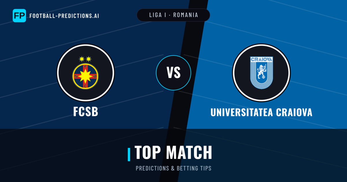 FCSB vs Universitatea Craiova Predictions & Stats