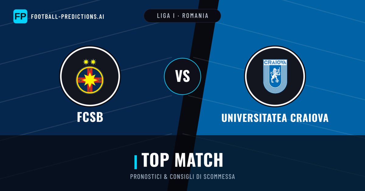 Pronostici e Statistiche FCSB vs Universitatea Craiova