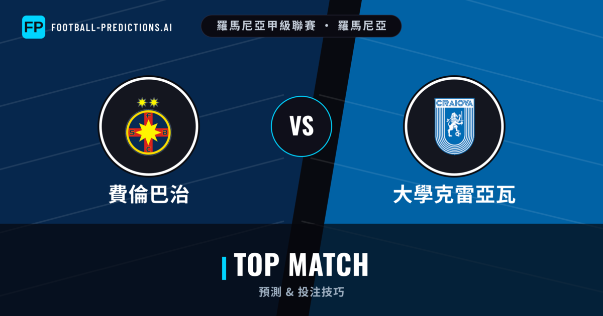 費倫巴治 vs 大學克雷亞瓦 運彩分析｜足球預測與數據