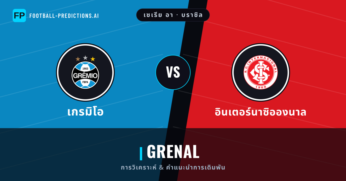 เกรมิโอ vs อินเตอร์นาซิอองนาล การวิเคราะห์และสถิติ