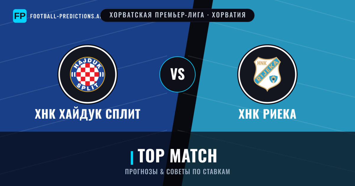 ХНК Хайдук Сплит vs ХНК Риека прогнозы и статистика