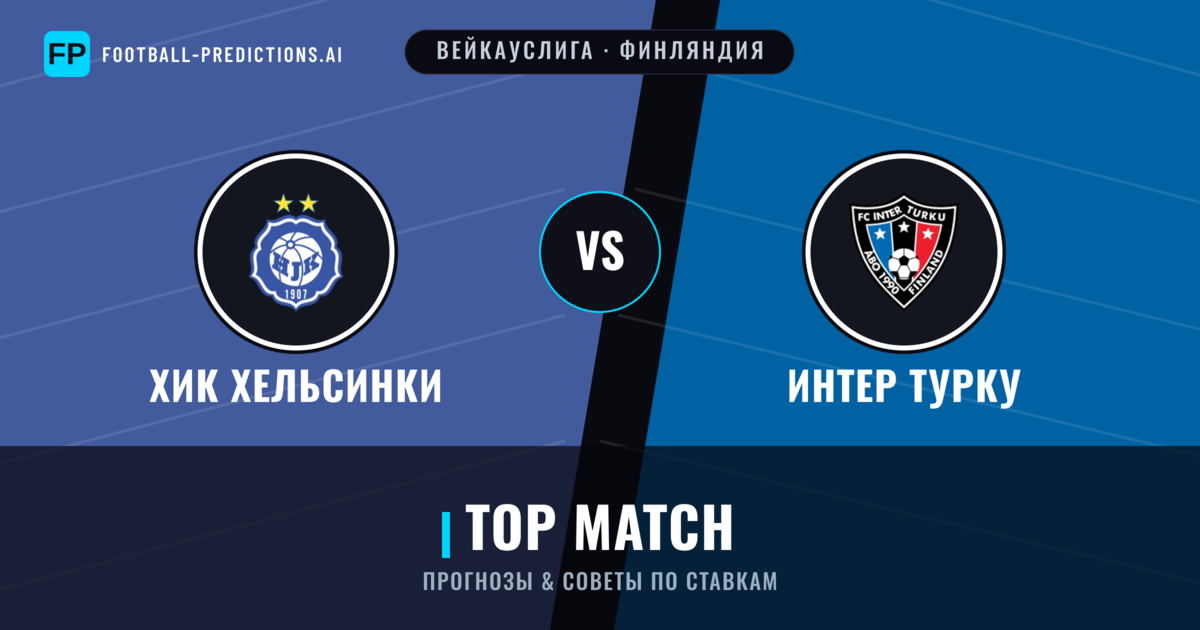 ХИК Хельсинки vs Интер Турку прогнозы и статистика