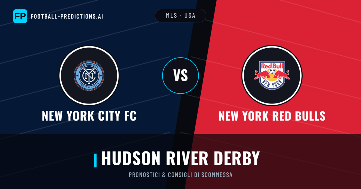 Pronostici e Statistiche New York City FC vs New York Red Bulls